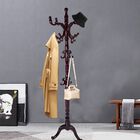 Perchero de pie Rufxiezw 183 cm 14 ganchos madera color marr&oacute;n rojizo