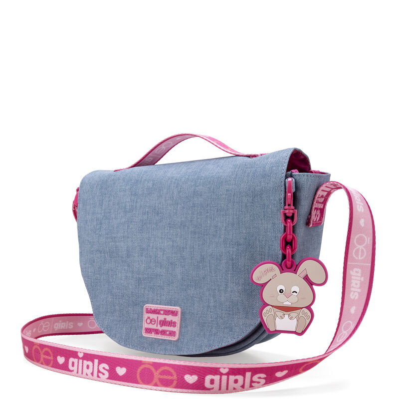 Bolsa Briefcase Para Ni&ntilde;as Con Charm Color Azul image number null