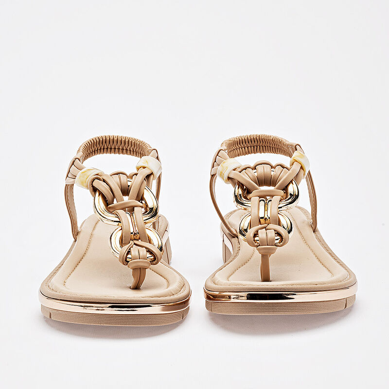 Been Class sandalia piso para mujer beige cod 1... image number null