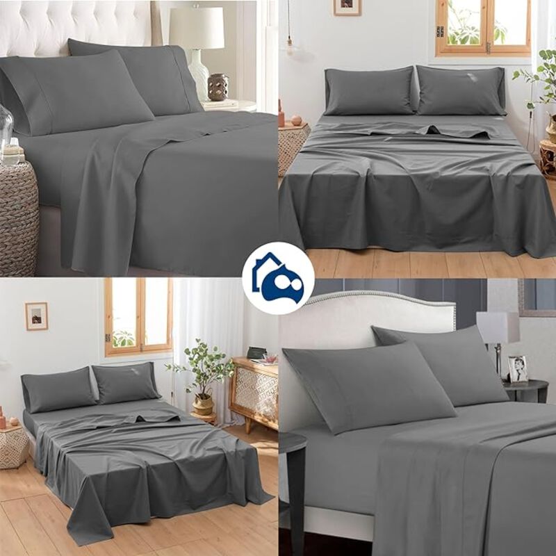 Juego de 4 Piezas de Sabanas Queen Hipoalerg&eacute;ni... image number null