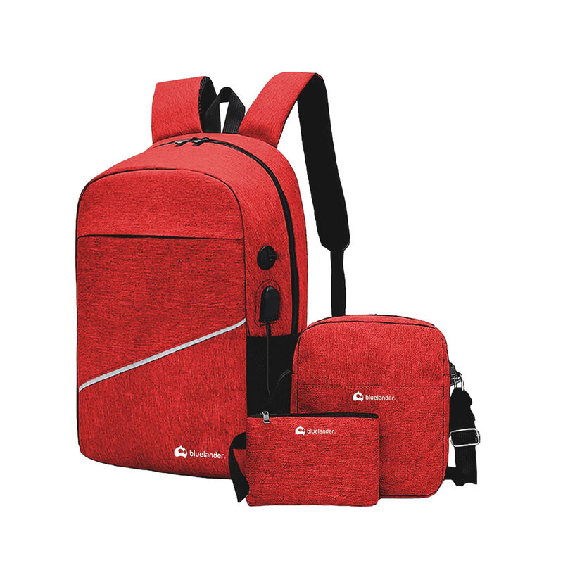 Mochila Antirrobo Rojo 3 pzs Bluelander image number null