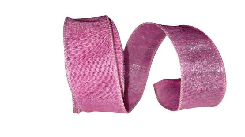 Cinta Gen&eacute;rica 3,8 cm Rosa Brillante Con Alambr... image number null