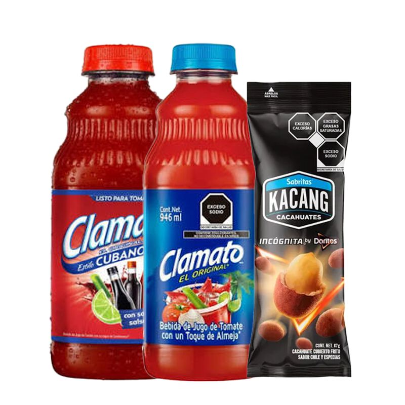 Clamato Cubano 946 Ml + Clamato 946 Ml + Kacang... image number null
