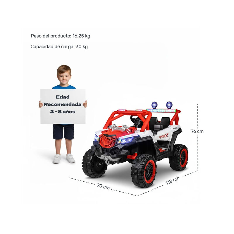 Camioneta Montable Electrica Buggy 6v Ni&ntilde;os Con... image number null