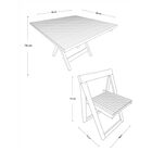 Comedor Cuadrado Modelo Terraza 4 personas - Rústico Tratable