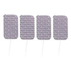 Electrodos Chattanooga Dura Stick Plus Rectangulares 5 X 9 Cm De Espuma Autoadheribles 4 Piezas