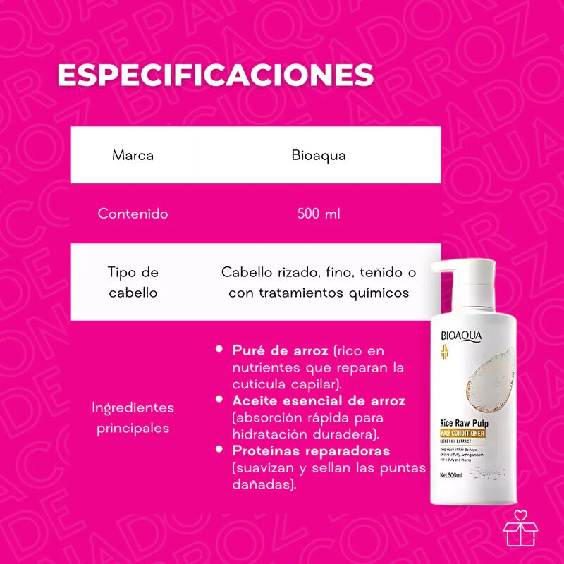 Set de 2 Acondicionadores para Cabello Bioaqua ... image number null