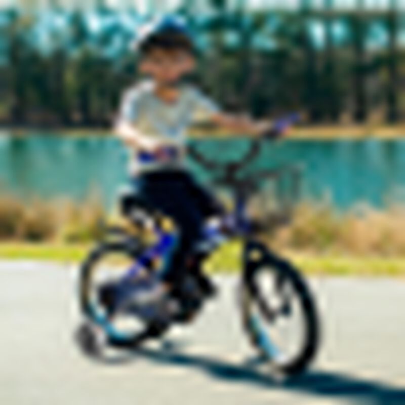 Bicicleta Infantil R16 Azul con Ruedas de Entre... image number null