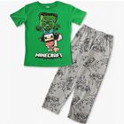 Pijama Minecraft Movie Para Ni&ntilde;os I Conjunto Pantal&oacute;n Y Playera