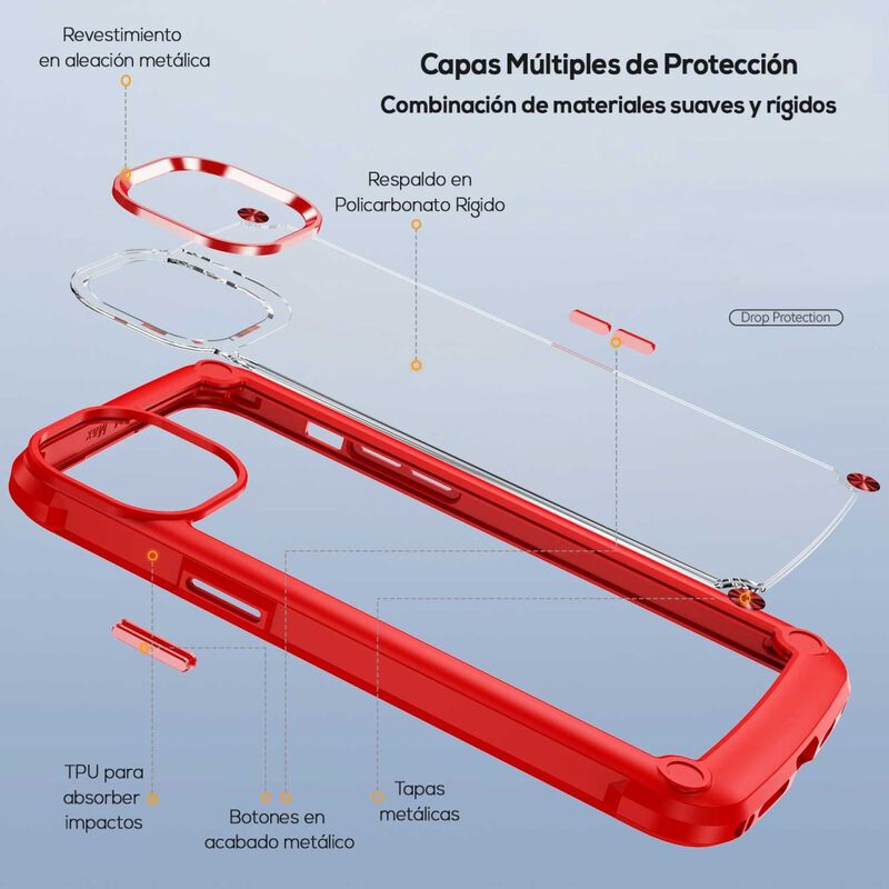 Funda Tekku Shock Hardshell Para Iphone 15 Pro ... image number null