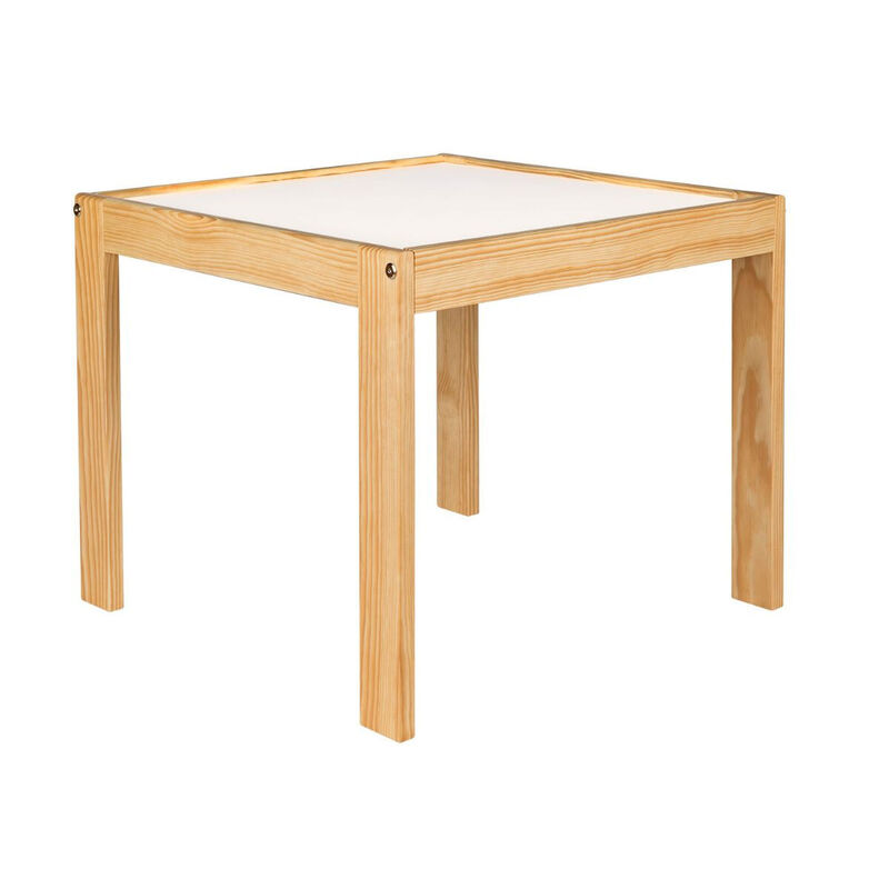 Mesa Infantil de Madera Estilo Nórdico-Blanco image number null