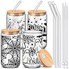 Vaso Silifine 473 ml Con Tapa Y Pajilla