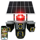 Video C&aacute;mara De Seguridad Vak Para Exterior Vs-3l7 Solar Triple Lente Wifi Ia Luz Nocturna