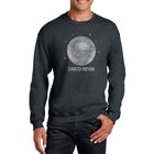 Sudadera De Cuello Redondo Word Art Para Hombre - Disco Ball - Gris