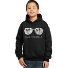 Sudadera Con Capucha Word Art Para Ni&ntilde;o - California Shades - Negro