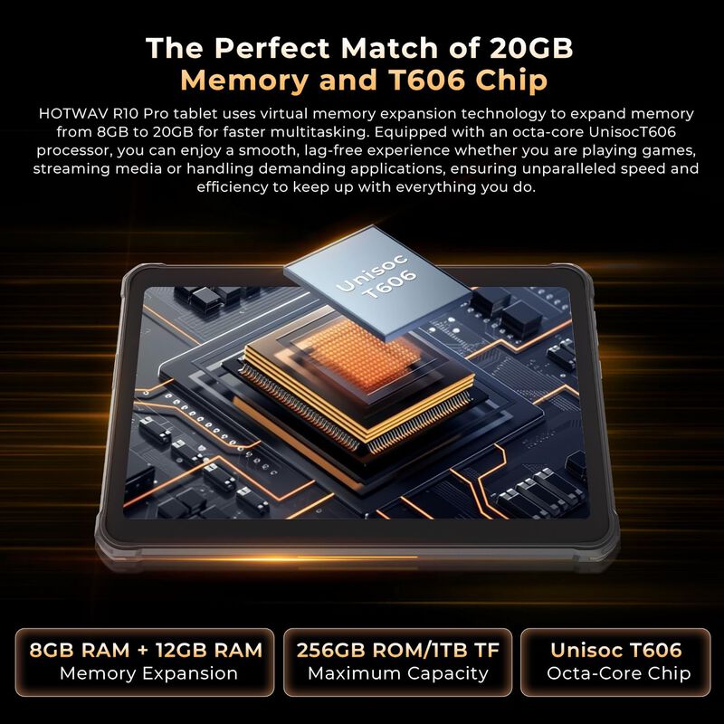 Tablet Hotwav R10 Pro 10.1" 10800 mah 256 gb An... image number null