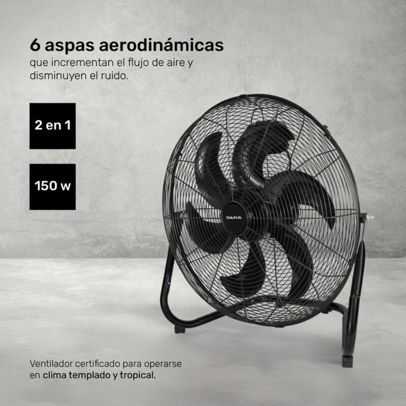 Ventilador De Piso Taurus Flash Vent 20 Pulgada... image number null