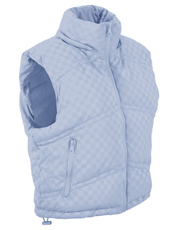 Chaleco Capitonado Corto Gorro Desmontable Azul... image number null