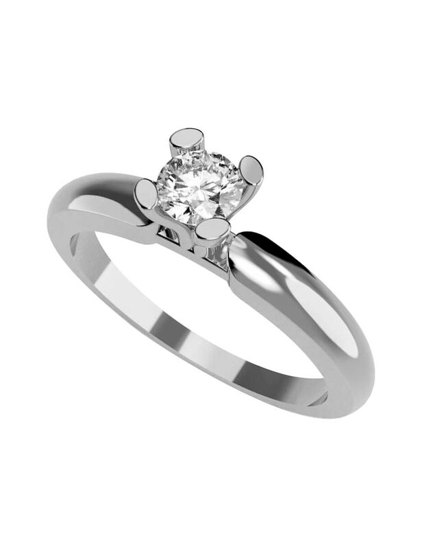 Anillo de Compromiso de 14K con Diamante de Lab... image number null