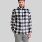 Bata de Hombre con Cremallera de Cuadros Negros Negro