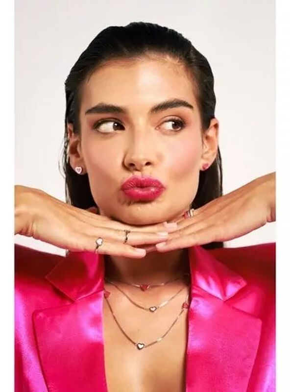 COLLAR AMARE CADENA CHAPADA EN ORO Y CHARMS VER... image number null