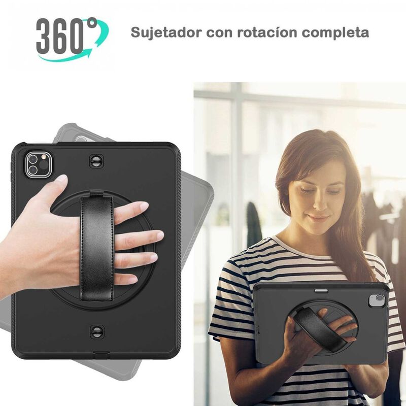 Funda Tekku Handstrap Para Ipad Pro 12.9 Negra ... image number null