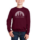 Sudadera De Cuello Redondo Word Art Para Ni&ntilde;o - Amante de la Naturaleza - Granate