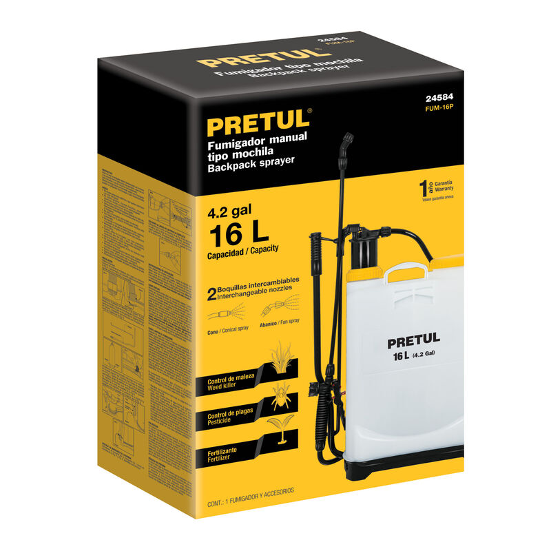 Fumigador de 16 L Manual de Mochila Pretul image number null