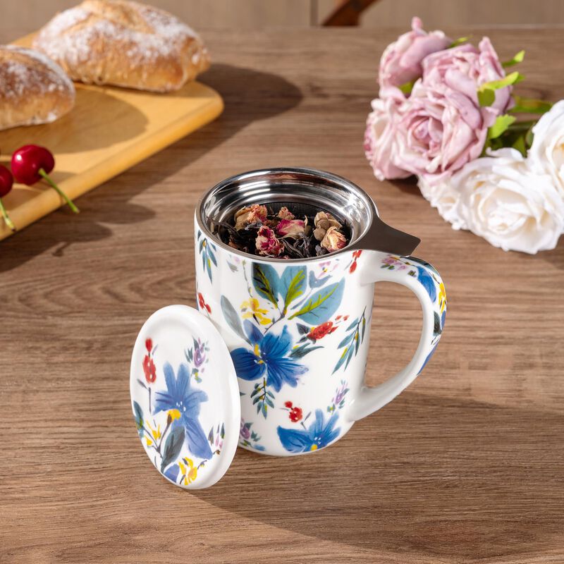 Taza De T&eacute; Amorarc 510 ml Con Infusor Y Tapa image number null