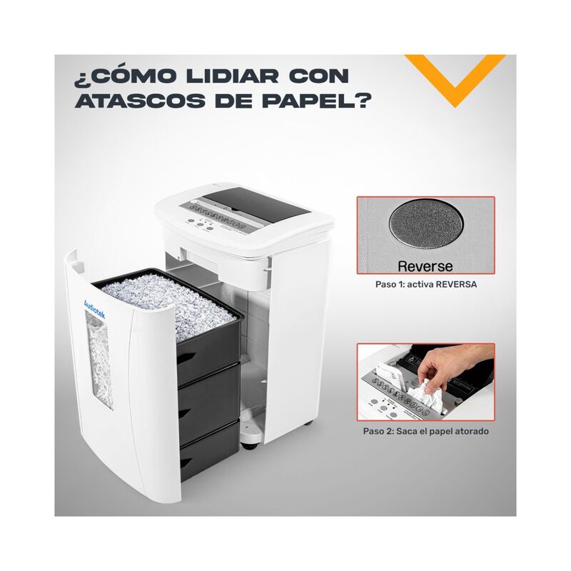 Trituradora Papel 10 Hojas Corte Cruzado Seguri... image number null