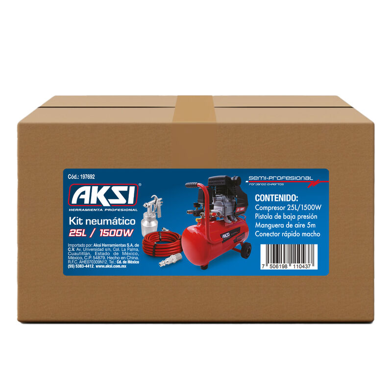 Compresor Pistola de Baja Presion y Manguera 5m... image number null