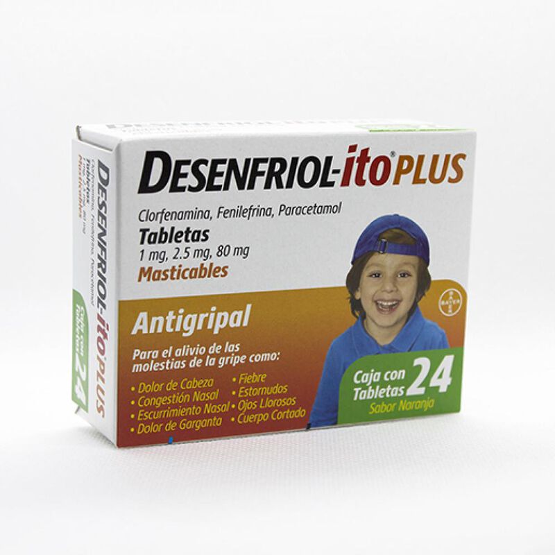 Desenfriol-ito Plus 1/2.5/80 Mg 24 Tableta(s) image number null