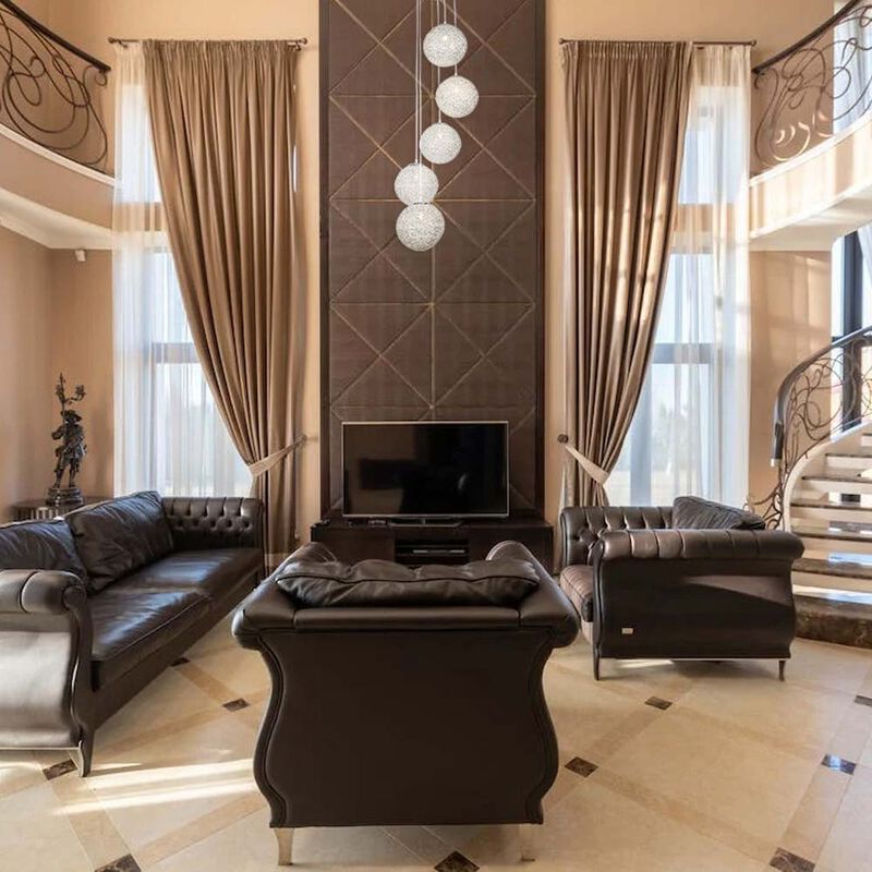 L&aacute;mpara de techo Mil Luces KALI SILVER 12 image number null