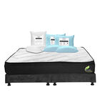 Colch&oacute;n King Size Enzo + Box + 2 Almohadas Trinity + Protector Trinity