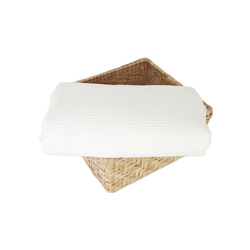 Colcha Waffle Color Hueso Estilo Hotel Queen Si... image number null