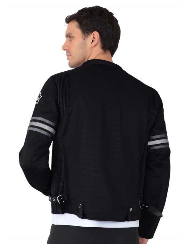 Chamarra Biker Caballero Proteccion Codos Brazo... image number null