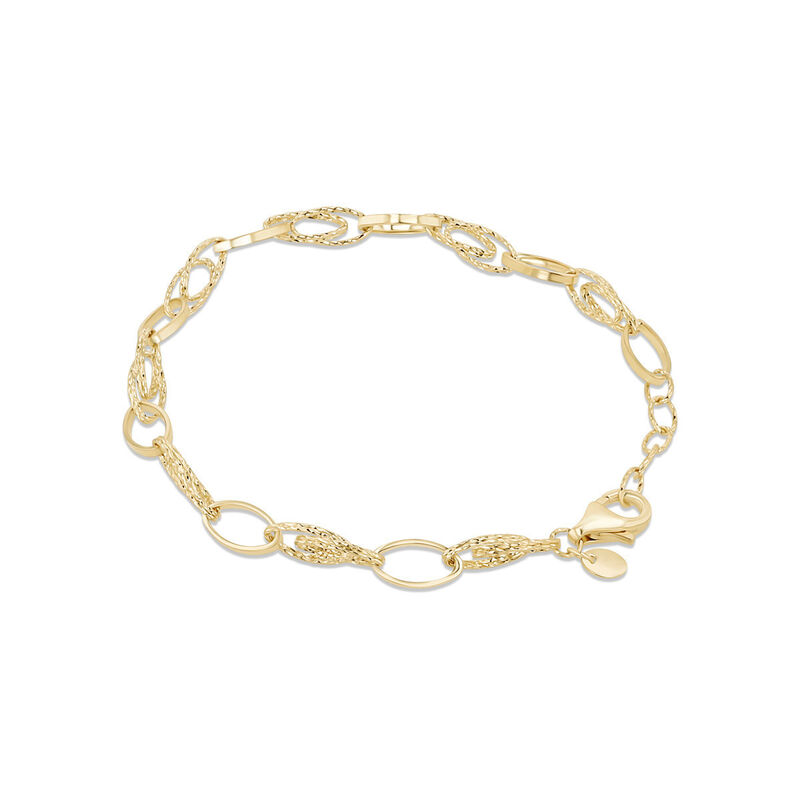 Pulsera Oro Amarillo 10k Elegancia Sutil 17+2 C... image number null