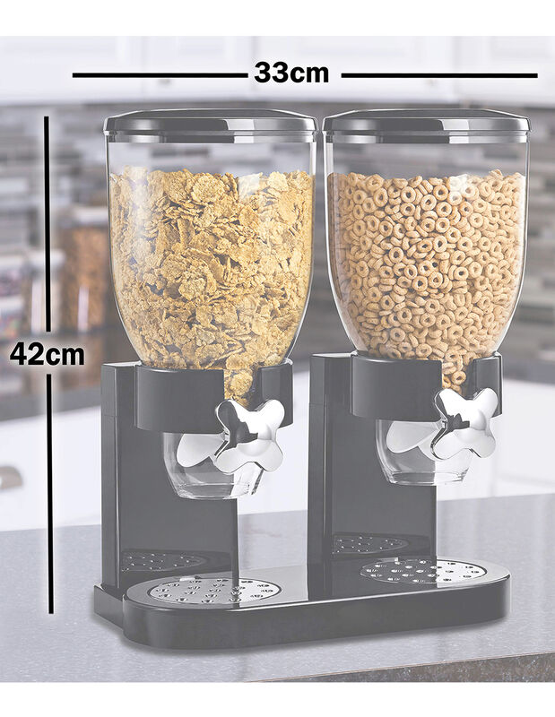 Dispensador De Cereal Doble Aquila Negro image number null
