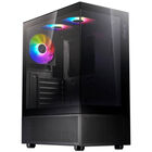 Gabinete XPG INVADER X MINI, Mid-Tower, Micro-ATX, Color Negro.