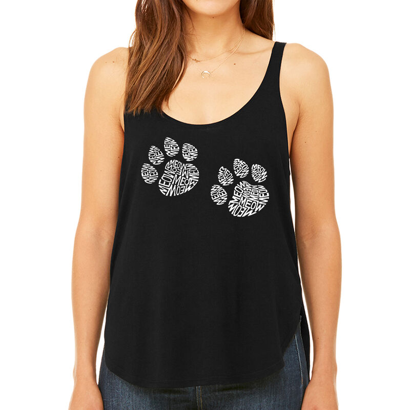 Tank Top Holgado Word Art Para Mujer - Huellas ... image number null
