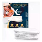 PROTECTOR DE COLCHON IMPERMEABLE MEMORY DREAM Delgado, Silencioso, Secado Rápido, Antiácaros, Antibacterial, Ajustable Hasta 45 Cm De Altura