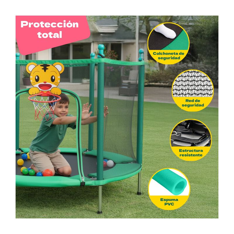 Trampolin Brincolin 55  Tumbling Infantil Canas... image number null