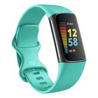 Banda de Repuesto Seleek para Fitbit Charge 5/6, Talla Grande, Verde Azulado