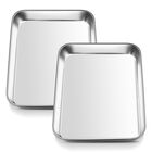 Bandejas para Hornear E-far 24x19 cm Acero Inoxidable (2 Unidades)