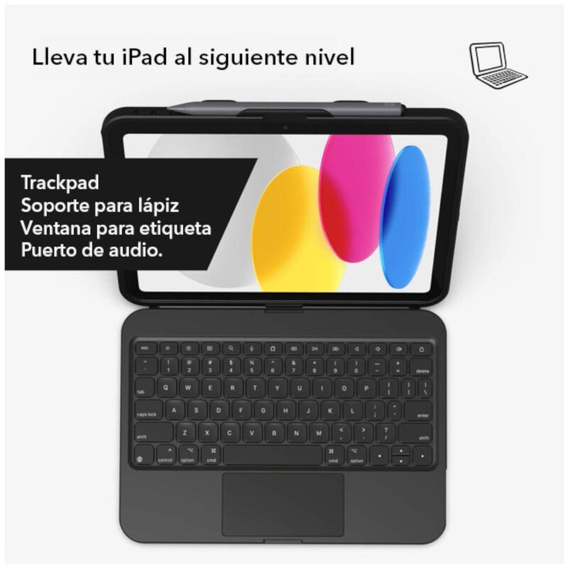 Teclado Bluetooth Zagg Tough Keys iPad 10 image number null