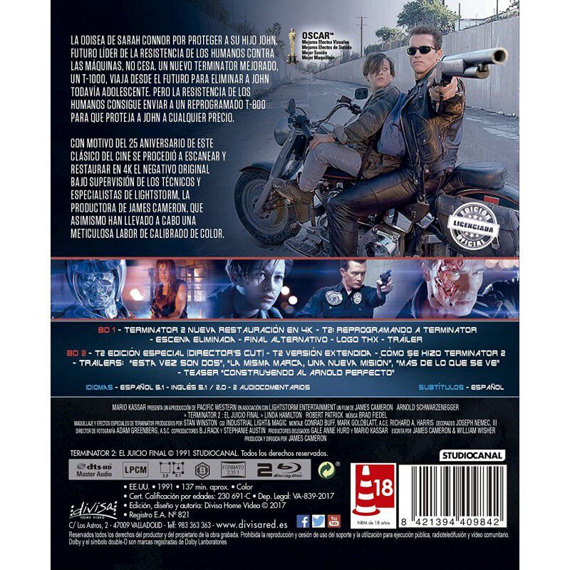 Terminator 2: El juicio final [Blu-ray] image number null