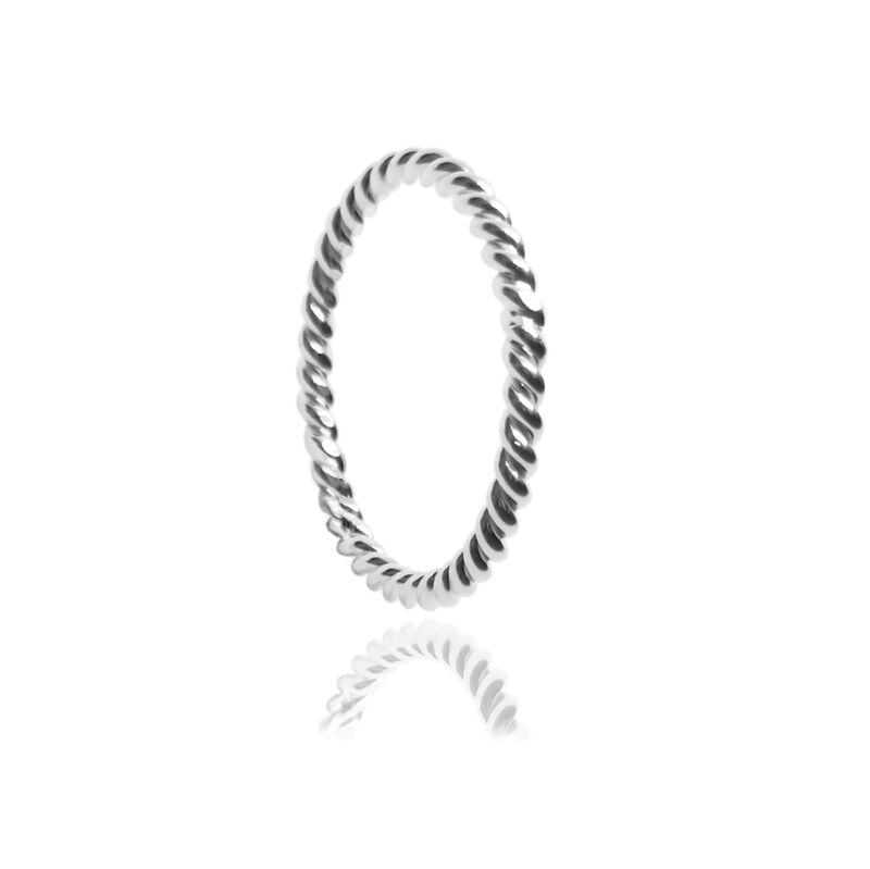 Anillo Bejuco Sencillo de Plata image number null