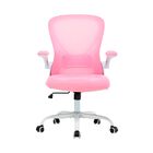 Silla de Oficina Rosa Ajustable con Reposabrazos Bluelander