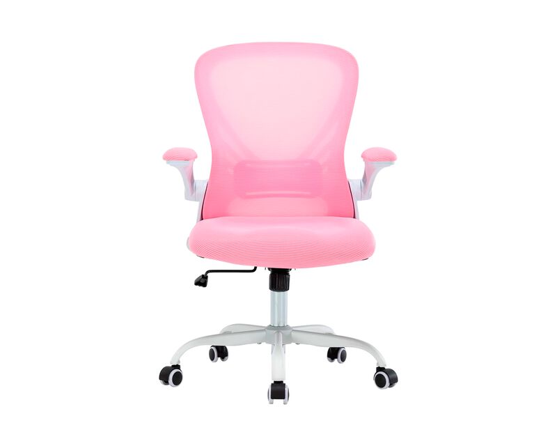 Silla de Oficina Rosa Ajustable con Reposabrazo... image number null