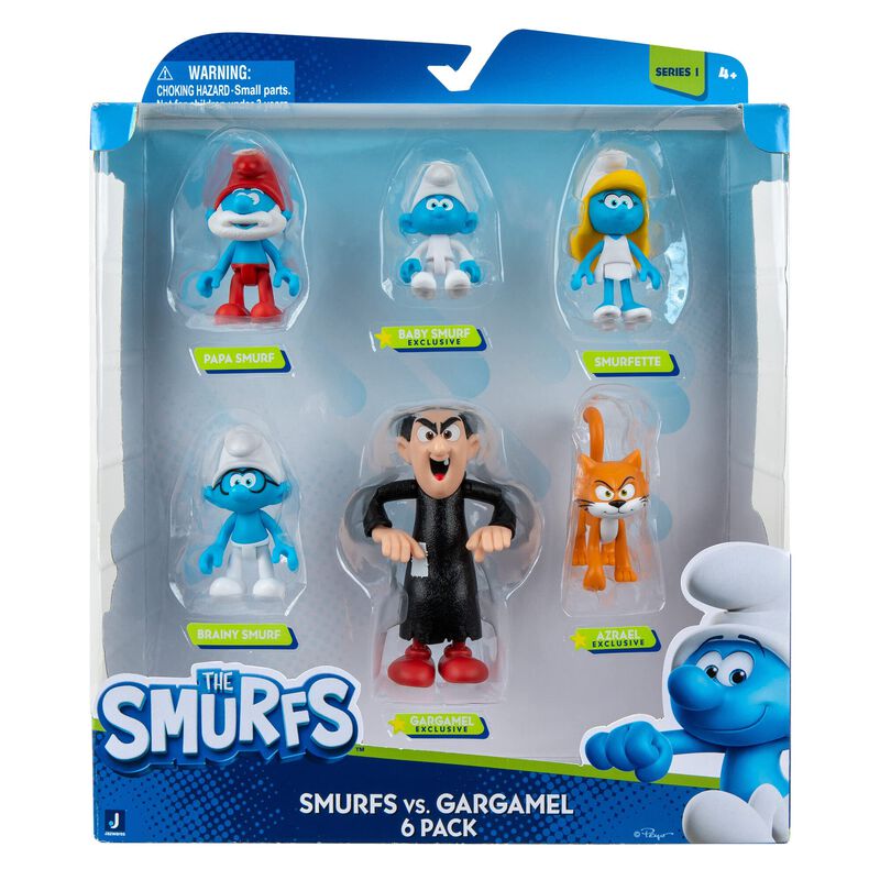 Paquete M&uacute;ltiple De Figuras Los Pitufos Gargame... image number null